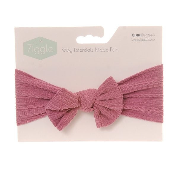 Ziggle Baby Top Bow Turban Headband