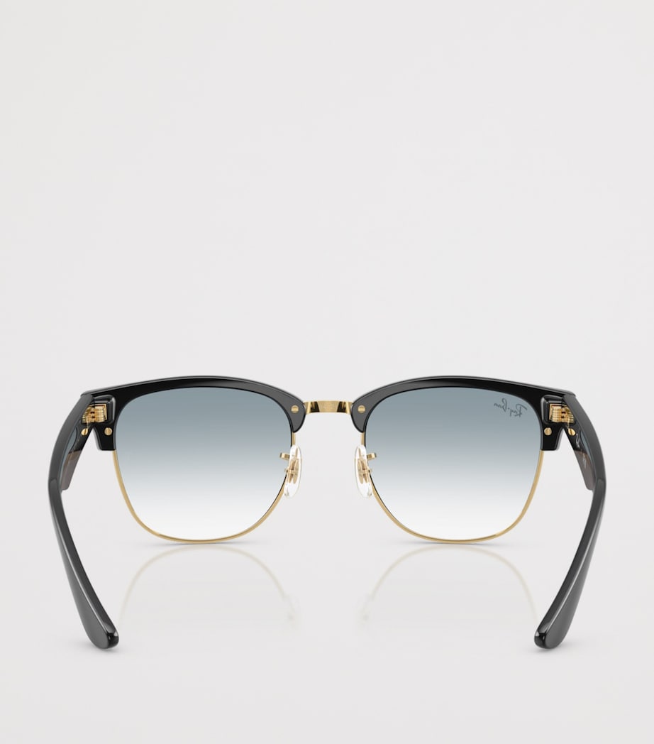 Ray-Ban Clubmaster Reverse Square sunglasses gold-tone acetate, imported from the UK