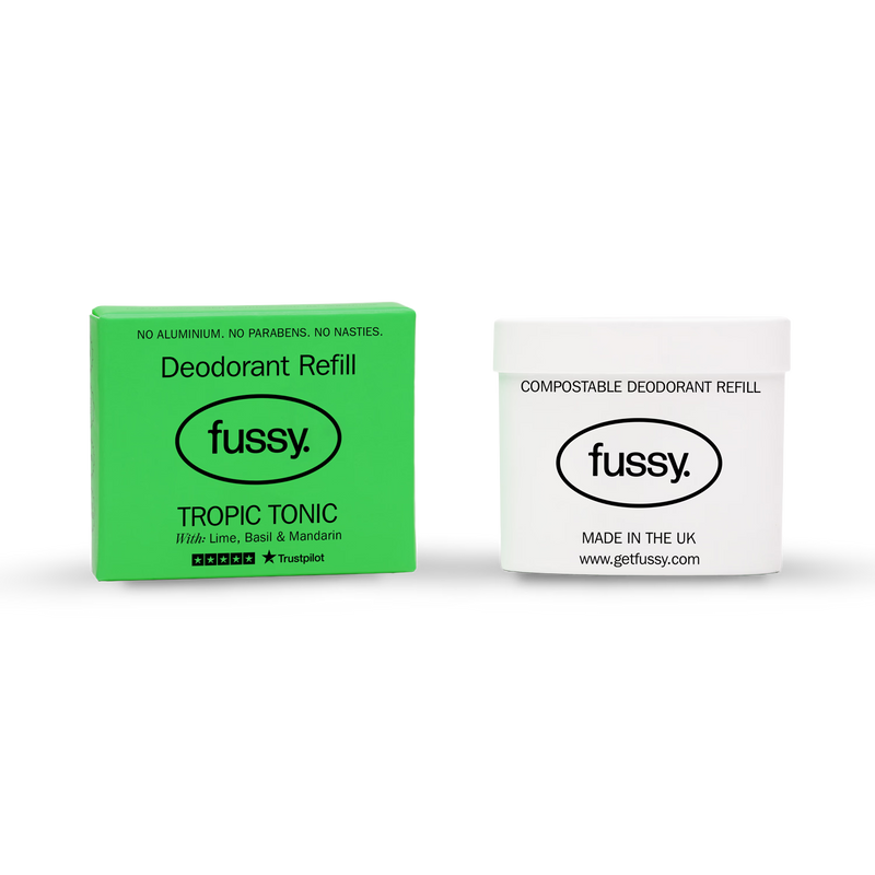 Fussy natural deodorant refill Tropic Tonic 40g (British brand)