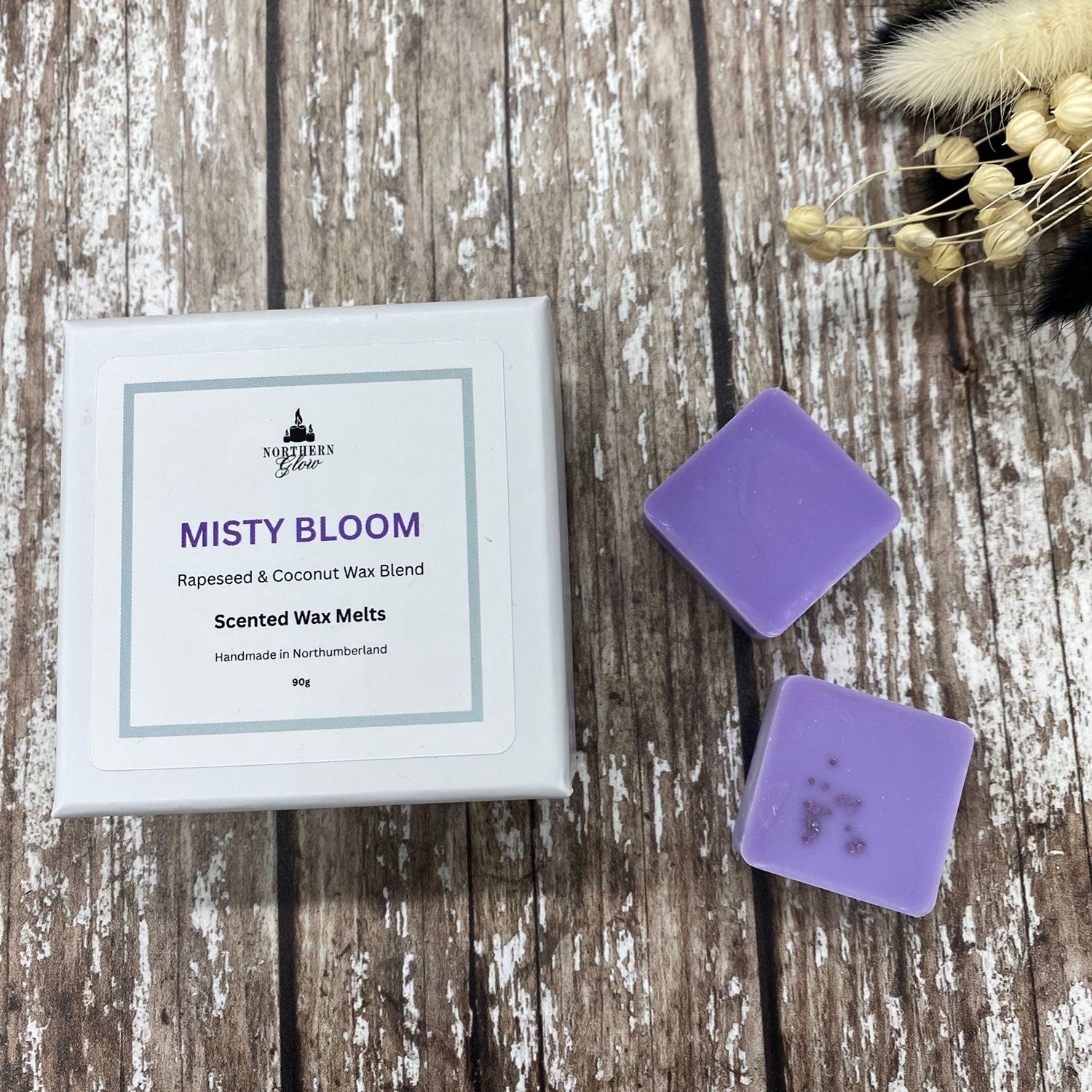 Hand poured scented wax melt Misty Bloom 90g - British product