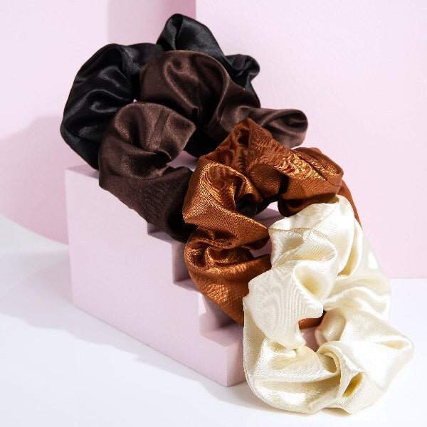 Brushworks Natural Satin Scrunchies GOODS Superdrug   