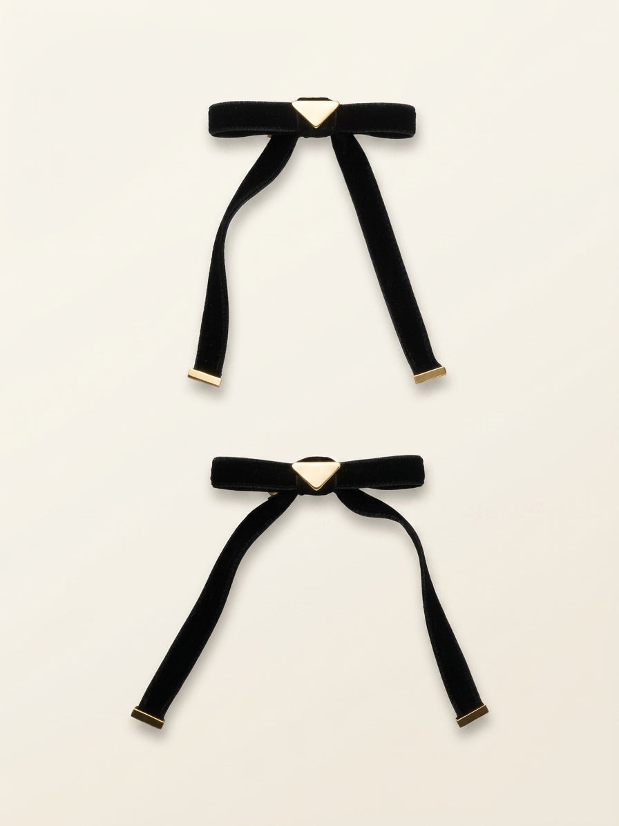 Prada velvet hair clips set of two (British brand)