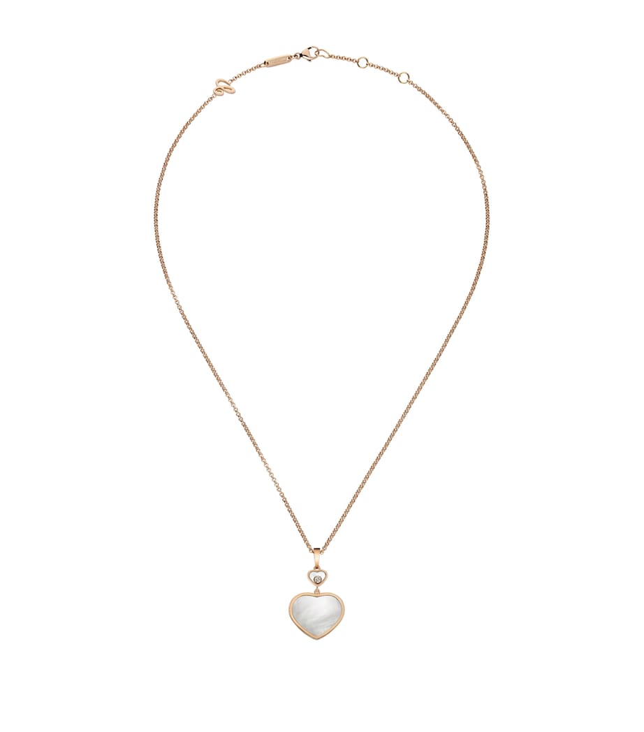 Chopard Happy Hearts rose gold pendant moving diamond, imported from the UK