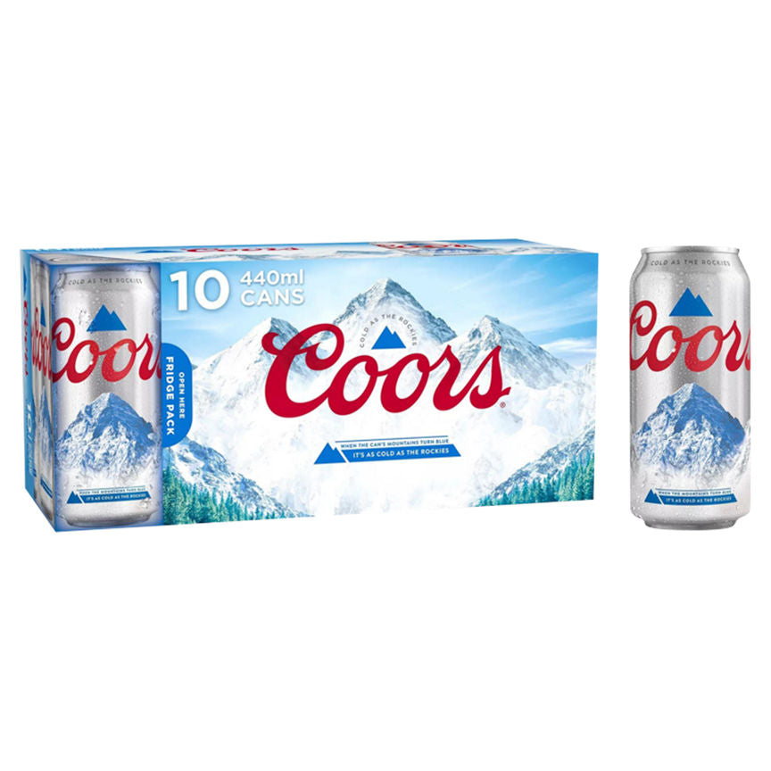 Coors Lager Beer 10 Pack Cans GOODS ASDA   