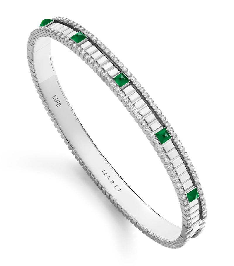 Marli New York diamond and agate bangle - British product