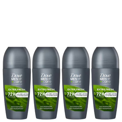 Dove Men Advanced Fresh Antitranspirant-Roll-On 4 x 50 ml