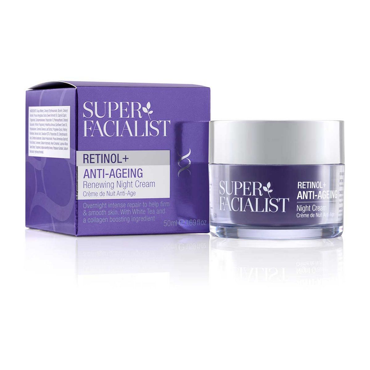 Super Facialist Retinol+ Anti-Ageing Night Cream 50ml GOODS Boots   