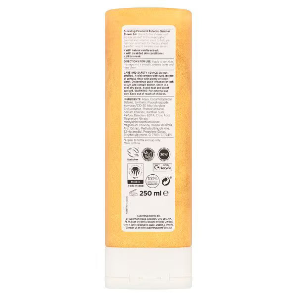 Shower Gel Fruity Shimmer Caramel Pistachio 250ml - British product