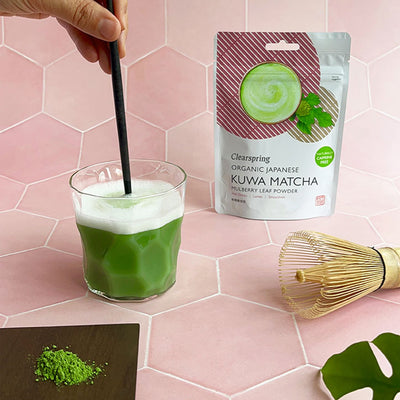 Poudre de feuilles de mûrier Kuwa Matcha biologique Clearspring 40g