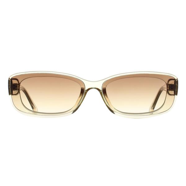 Quay Vibe Check beige gradient sunglasses oversized square frame, UK version
