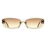 Quay Vibe Check beige gradient sunglasses oversized square frame, UK version