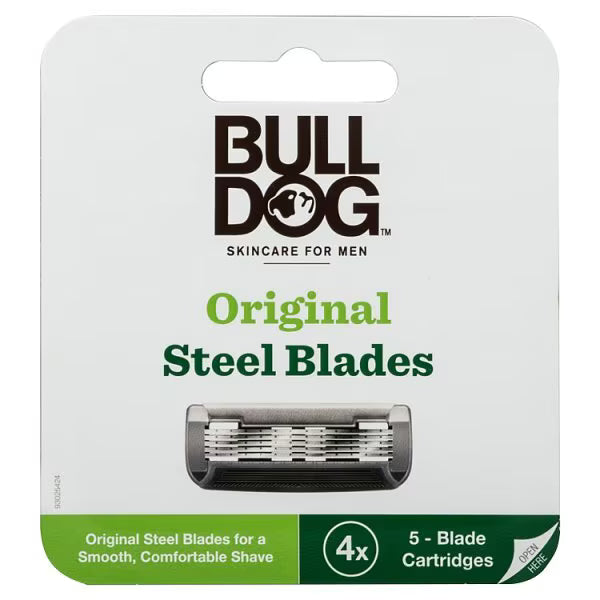 Bulldog replacement razor blades four pack - British product