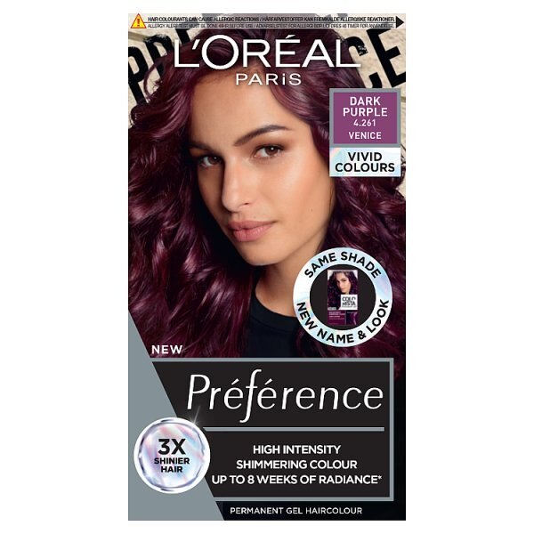 Preference Vivids (Colorista) Hair Dye Silver Grey 10.11 GOODS Superdrug DARK PURPLE 426  