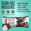 Diablo sugar-free extra dark cocoa vanilla cream cookies, imported from the UK