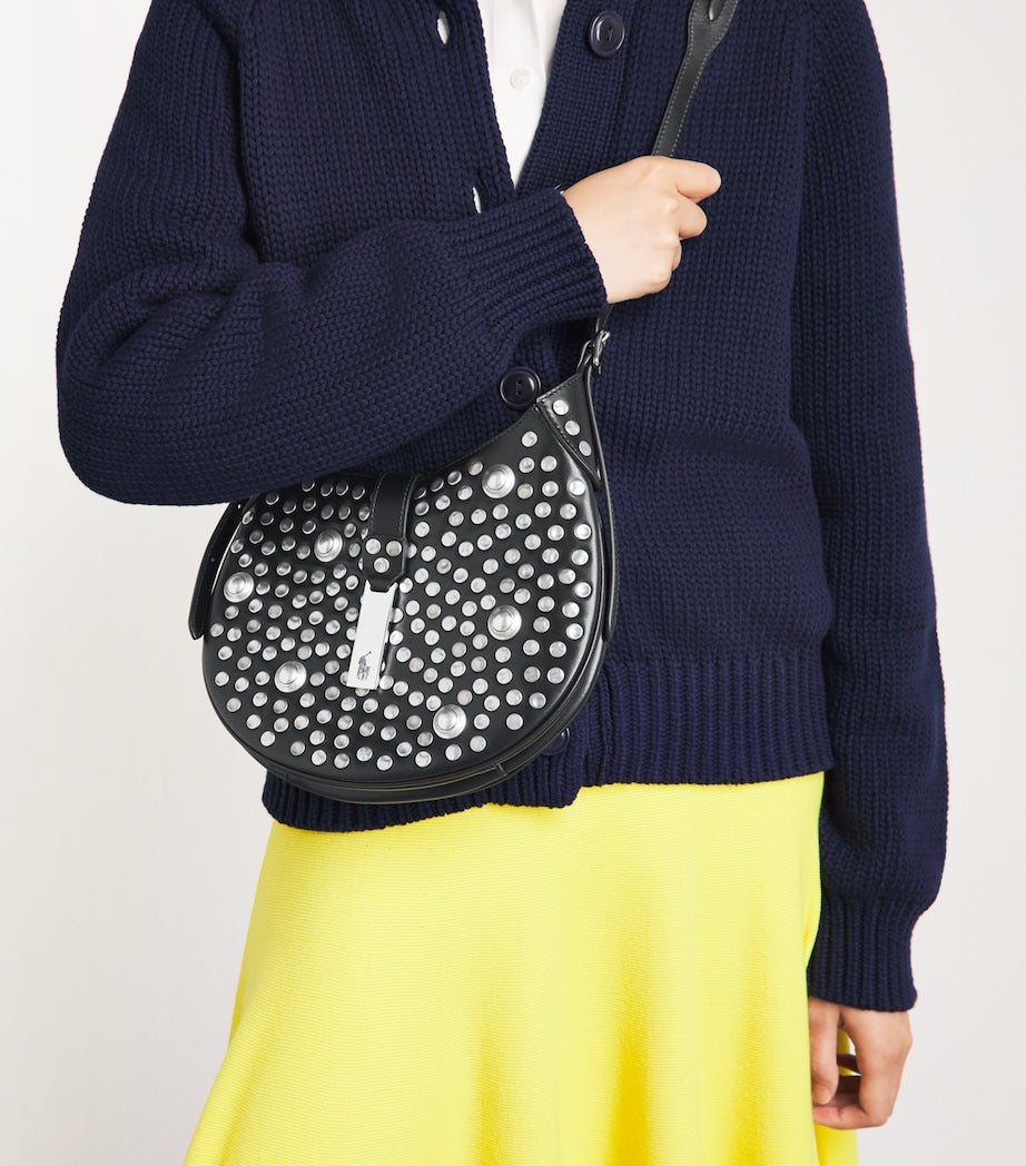 Polo Ralph Lauren studded leather shoulder bag (British brand)