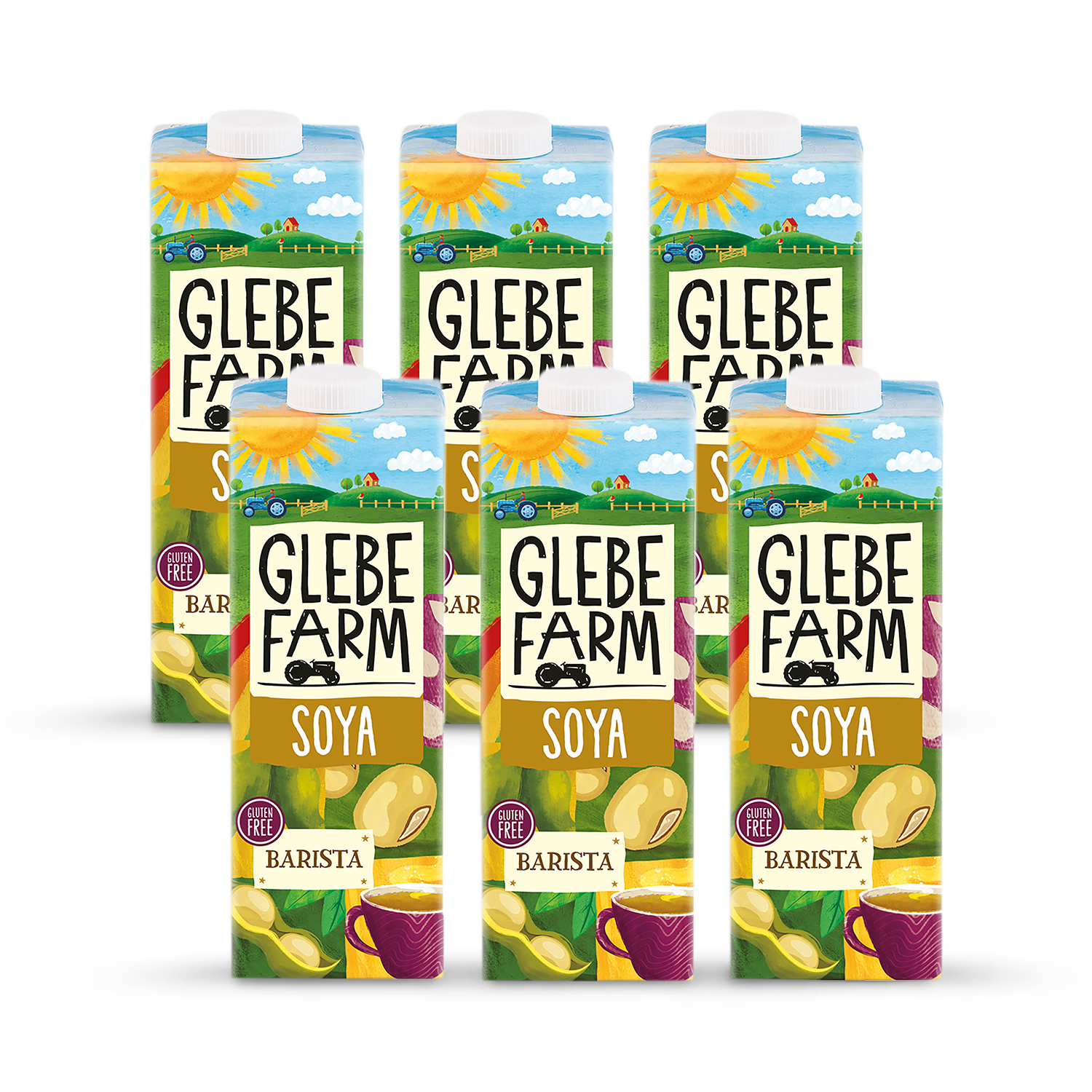 Glebe Farm Barista Soya Milk 6x 1L - British product