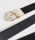 Giorgio Armani palladium-plated GA logo belt buckle, imported from the UK
