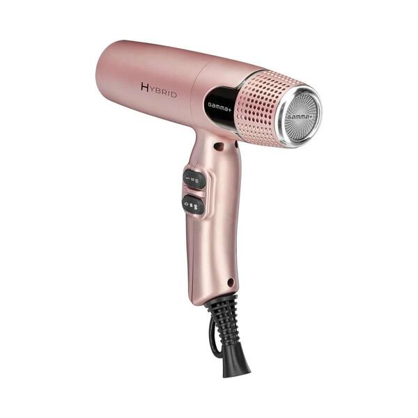 Gamma+ Hybrid hairdryer rose gold, imported from the UK