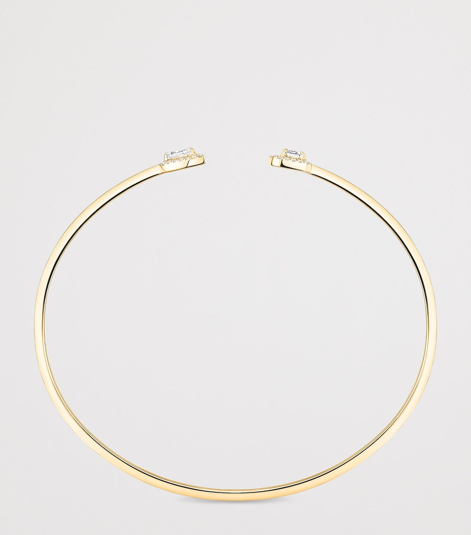 Messika My Twin yellow gold diamond bangle 0.35ct, UK version