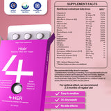 4HER Hair vitamins 60 tablets, imported from the UK