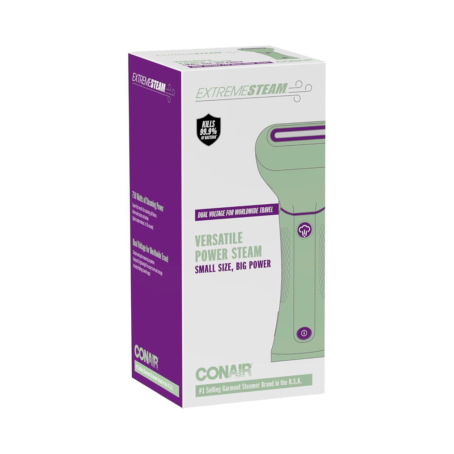 Conair garment steamer green, imported from the UK