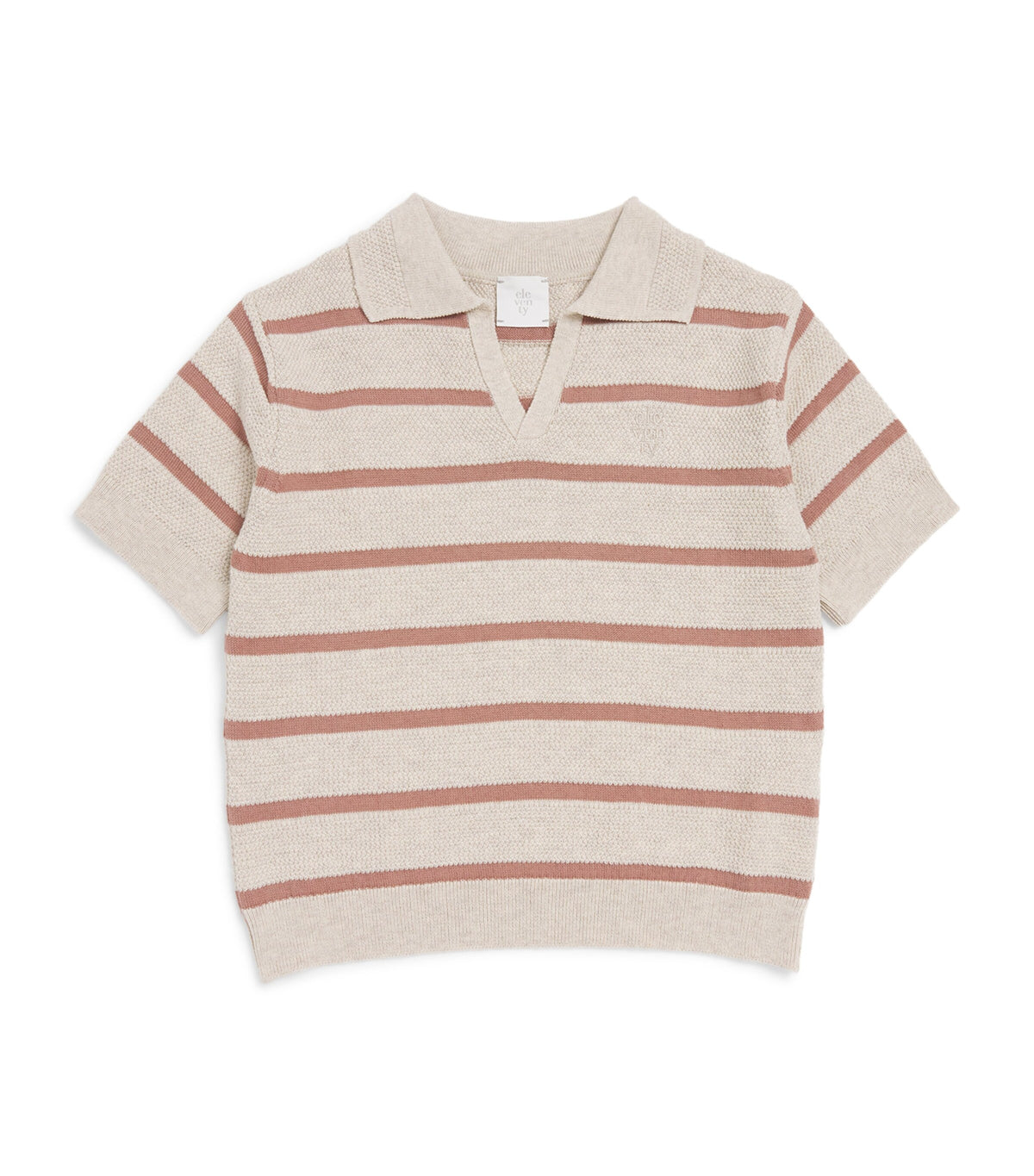 Eleventy Kids cotton stripe polo shirt 2-16 years - British product