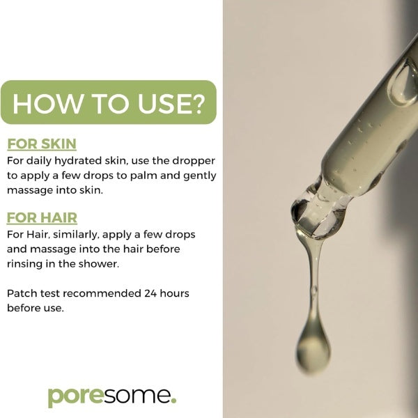 Poresome 100% pure castor oil 50ml - British product