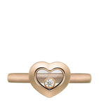 Chopard Rose Gold Diamond Happy Diamonds Ring, imported from the UK
