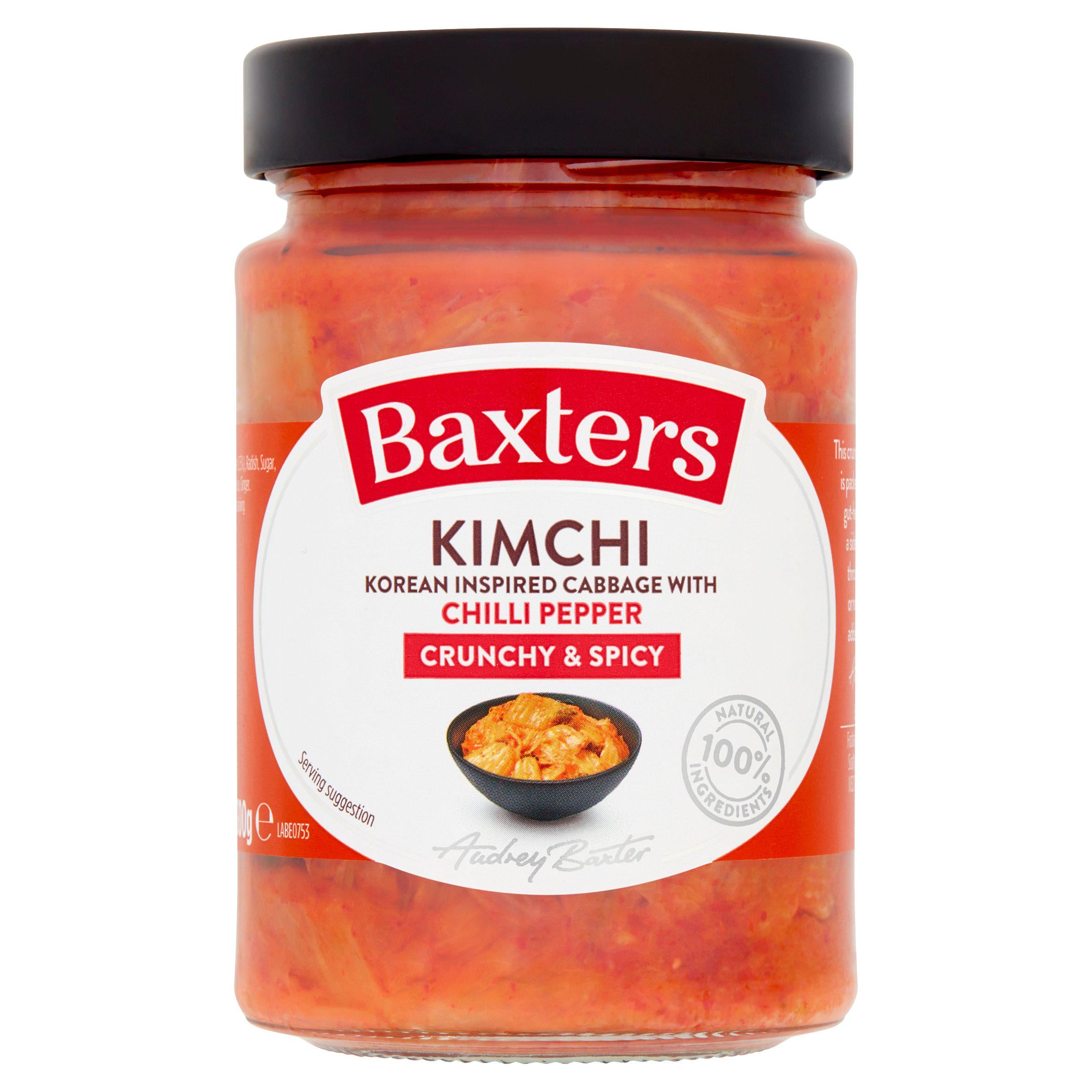 Baxters Kimchi Korean Inspired Cabbage with Chilli Pepper 300g GOODS Sainsburys   
