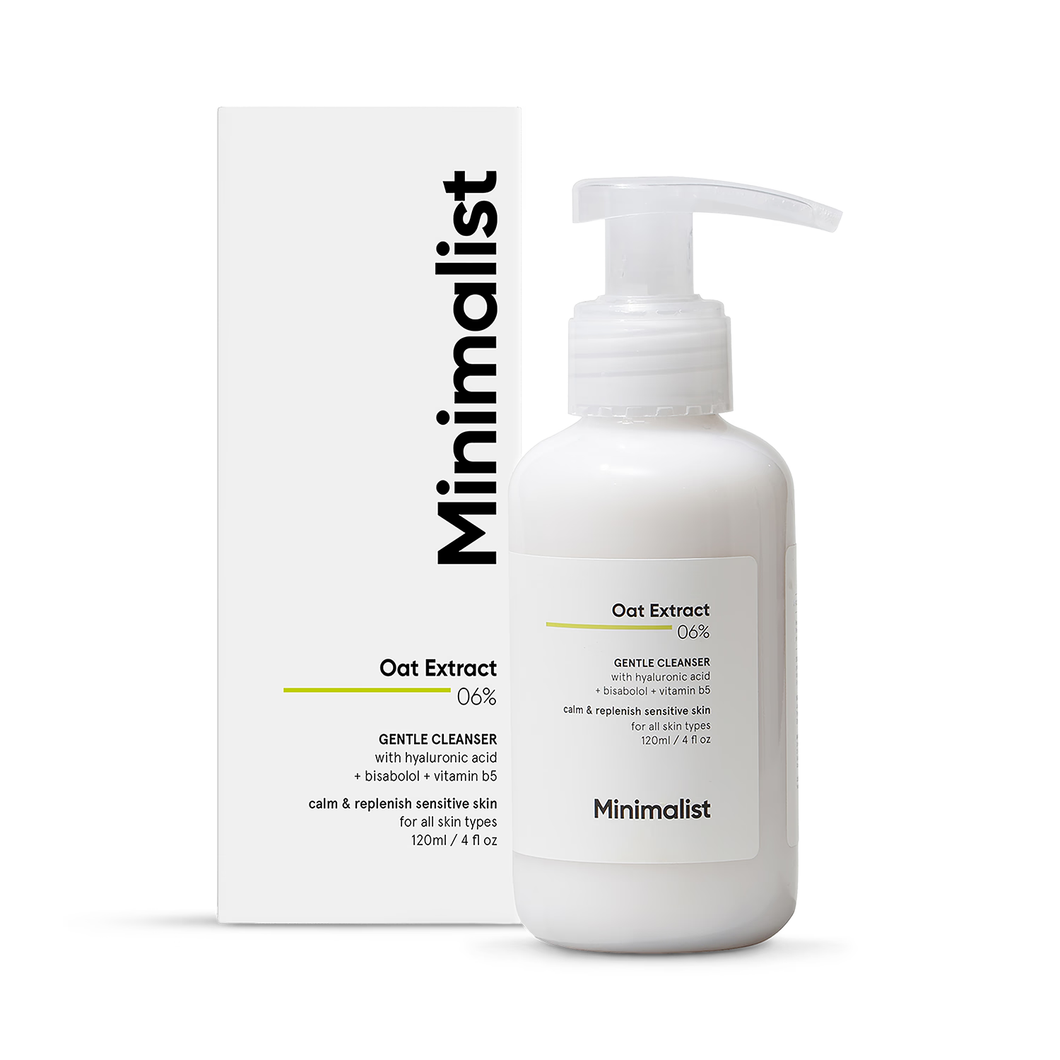 Minimalist Oat Extract Gentle Cleanser 120ml (British brand)