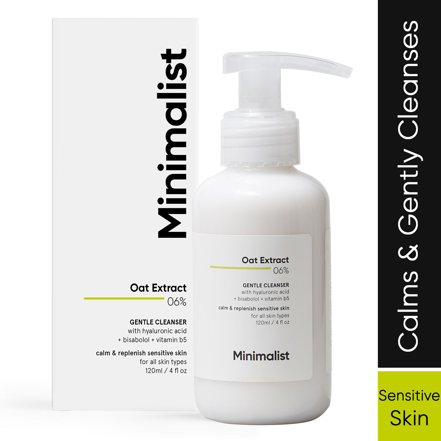 Minimalist Oat Extract Gentle Cleanser 120ml (British brand)
