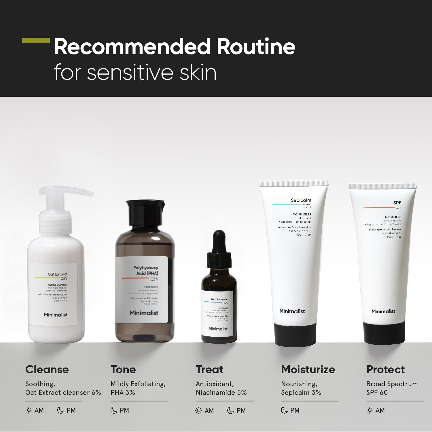 Minimalist Oat Extract Gentle Cleanser 120ml (British brand)