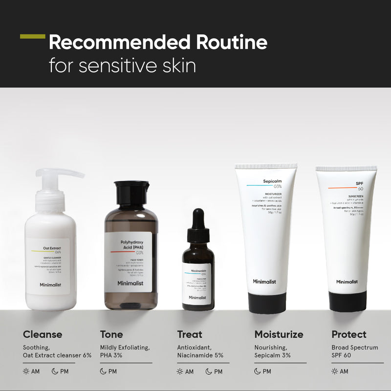 Minimalist Oat Extract Gentle Cleanser 120ml (British brand)