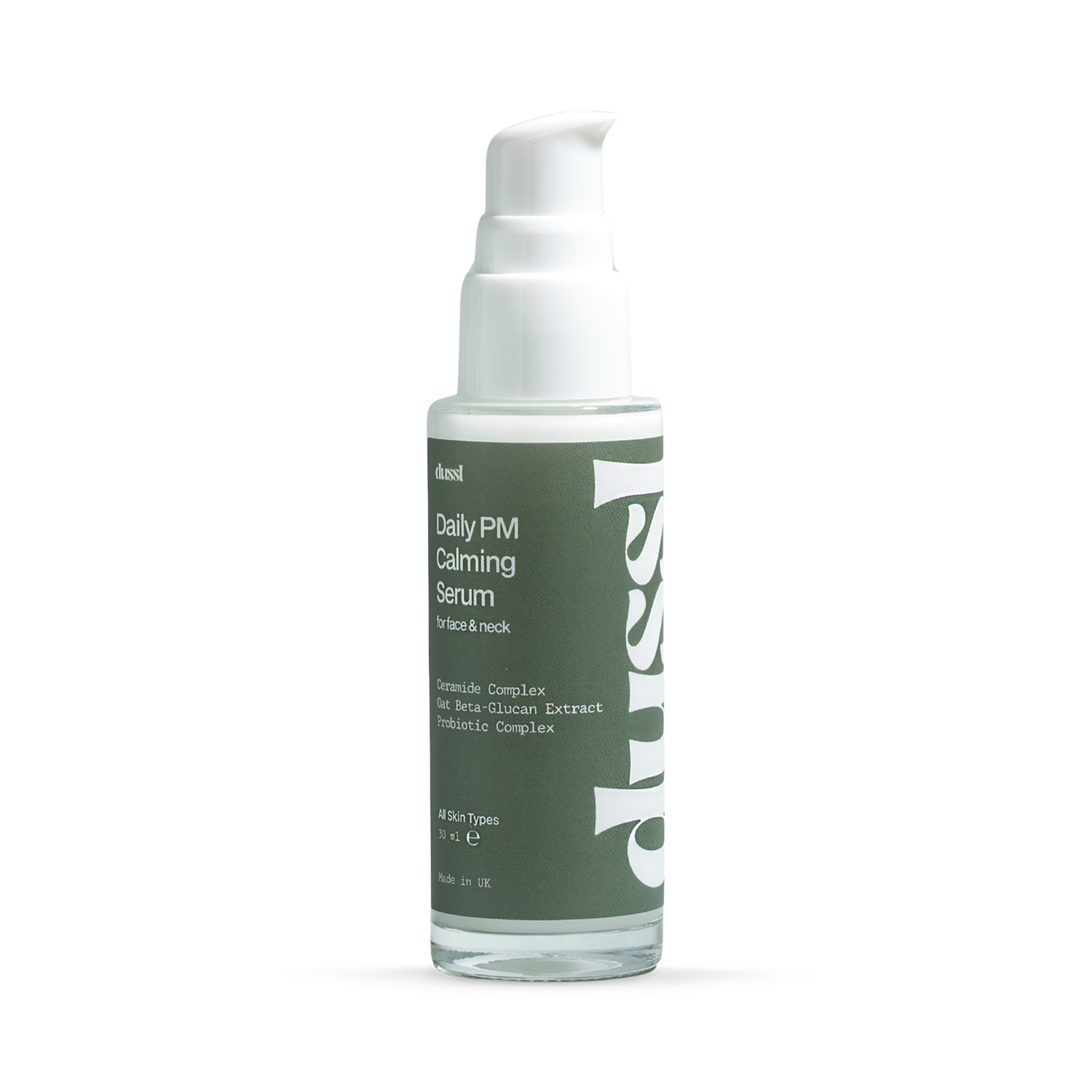 dussl calming serum daily PM, imported from the UK