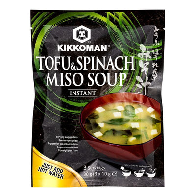 Oriental Mart Kikkoman Instant Tofu & Spinach Miso Soup- Buy online at McGrocer