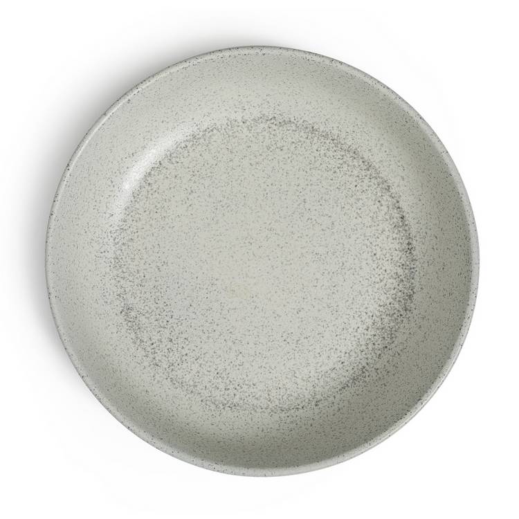Habitat textured ripple pasta bowls chalk grey 4 piece set, imported from the UK