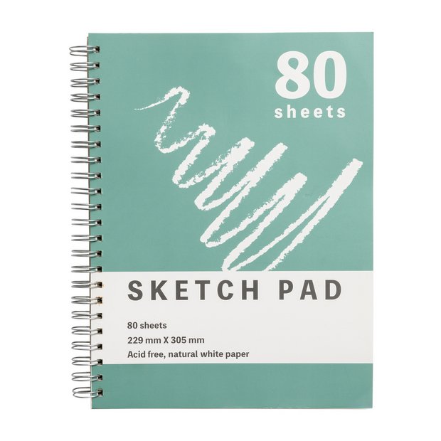Home A4 Sketch Book 80 plain pages, UK version