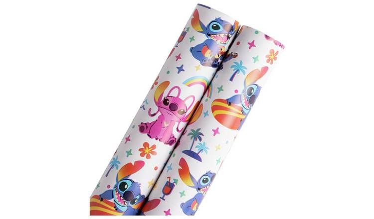 Disney Stitch 2 Rolls Wrapping Paper Set GOODS Argos