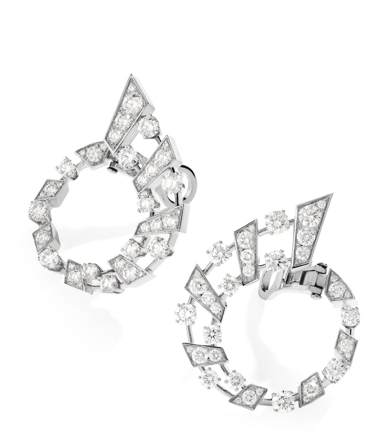 MARLI New York white gold diamond Fifth Avenue earrings, UK version
