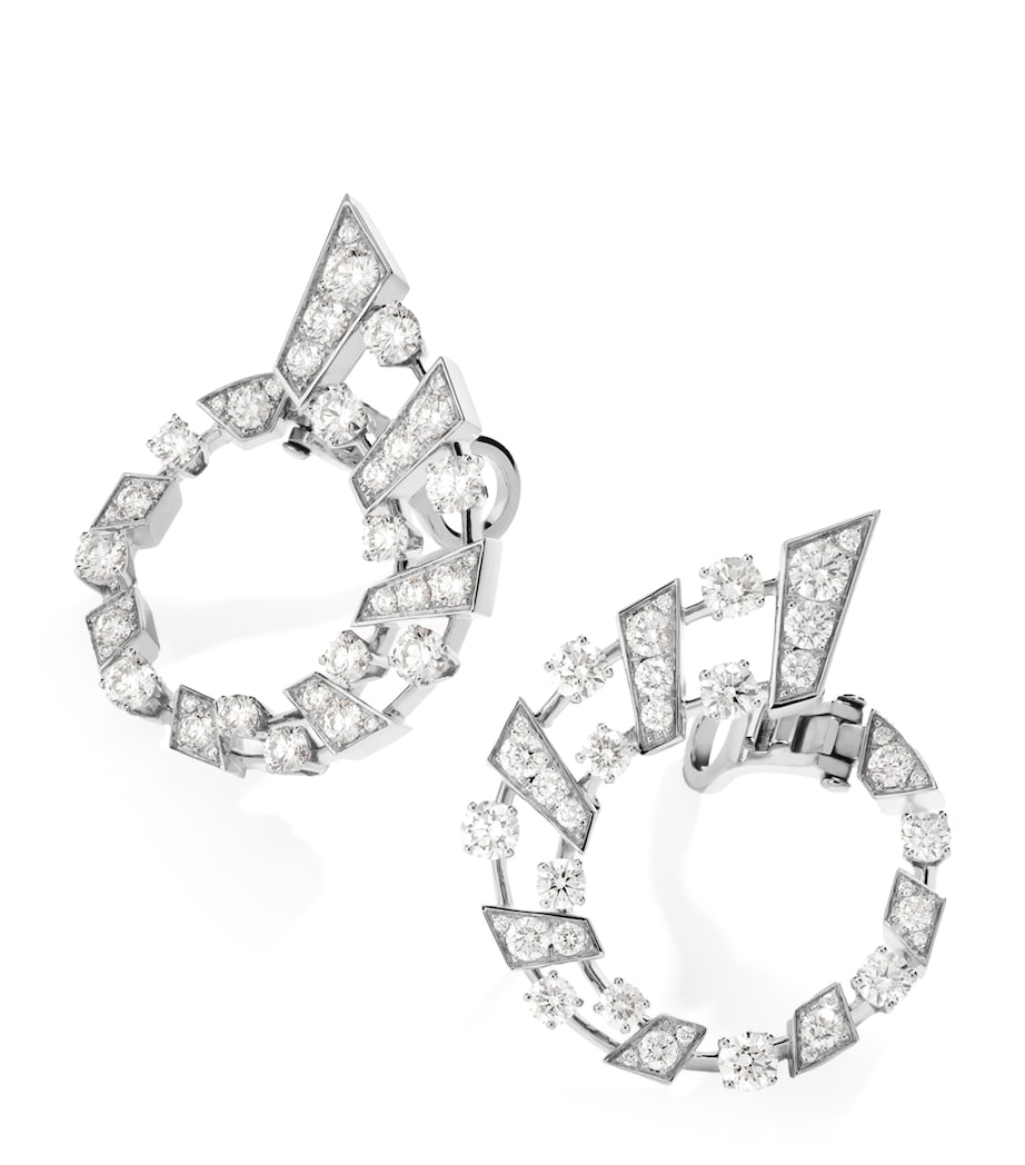 MARLI New York white gold diamond Fifth Avenue earrings, UK version