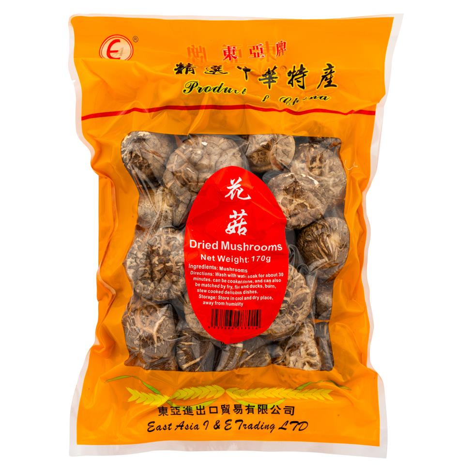 East Asia Brand dried mushroom , imported from the UK