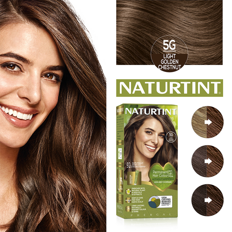 Naturtint 5G Light Golden Chestnut permanent hair colour (British brand)