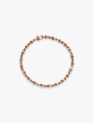 Tiffany HardWear Micro Link 18ct rose-gold bracelet (British brand)