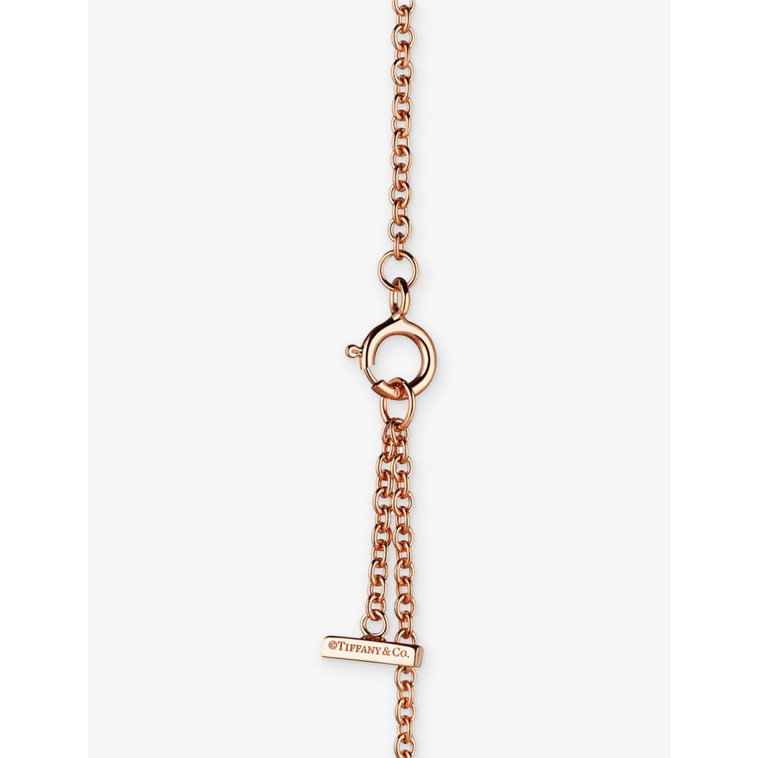 Tiffany T Smile 18ct rose-gold diamond bracelet, imported from the UK