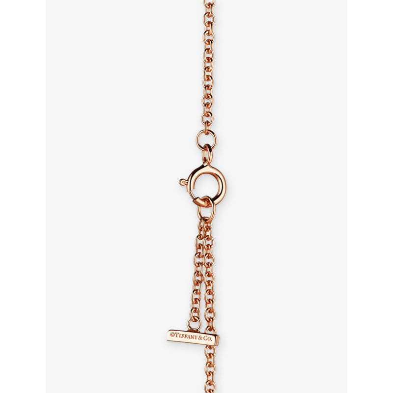 Tiffany T Smile 18ct rose-gold diamond bracelet, imported from the UK