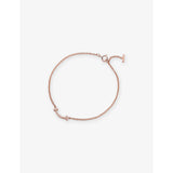 Tiffany T Smile 18ct rose-gold and diamond bracelet - S