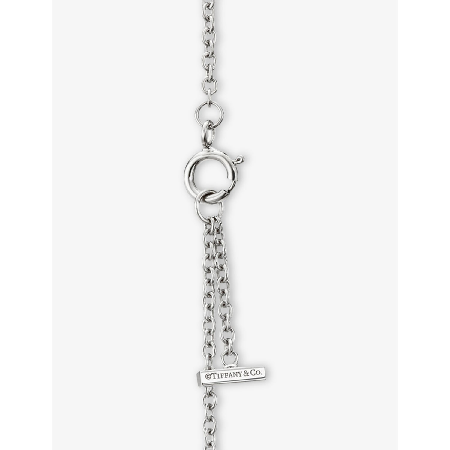 Tiffany & Co T Smile 18ct white-gold diamond bracelet (British brand)