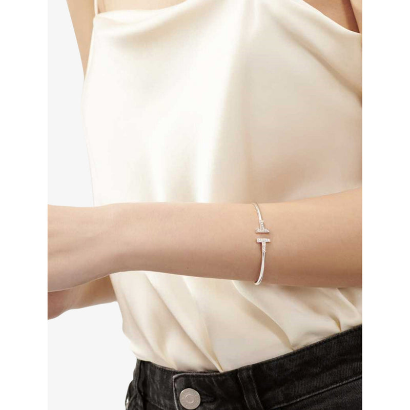 Tiffany & Co. diamond white-gold bracelet, UK version