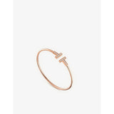 Tiffany & Co T Wire diamond bracelet in 18ct rose-gold, UK version