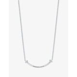 Tiffany & Co T Smile 18ct white gold diamond necklace, UK version